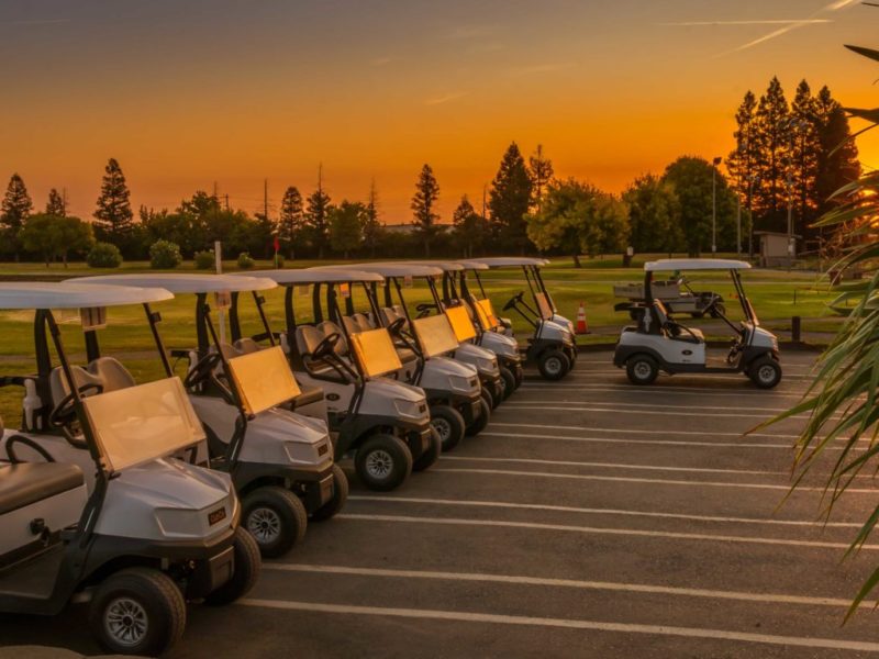 carts at Cordova Golf Course