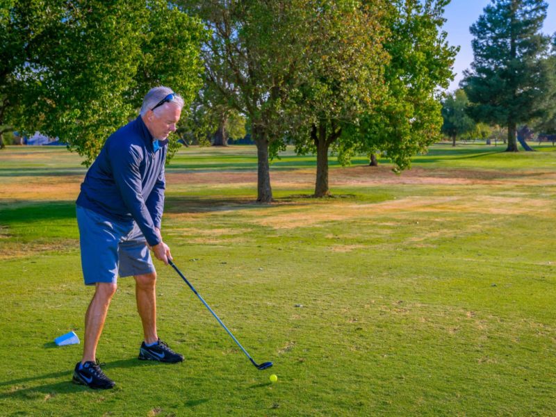man playing at Cordova Golf Course