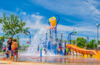 kids playing at White Rock Splash Park