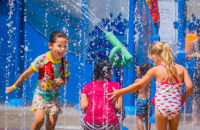 kids playing at White Rock Splash Park