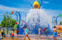 kids playing at White Rock Splash Park